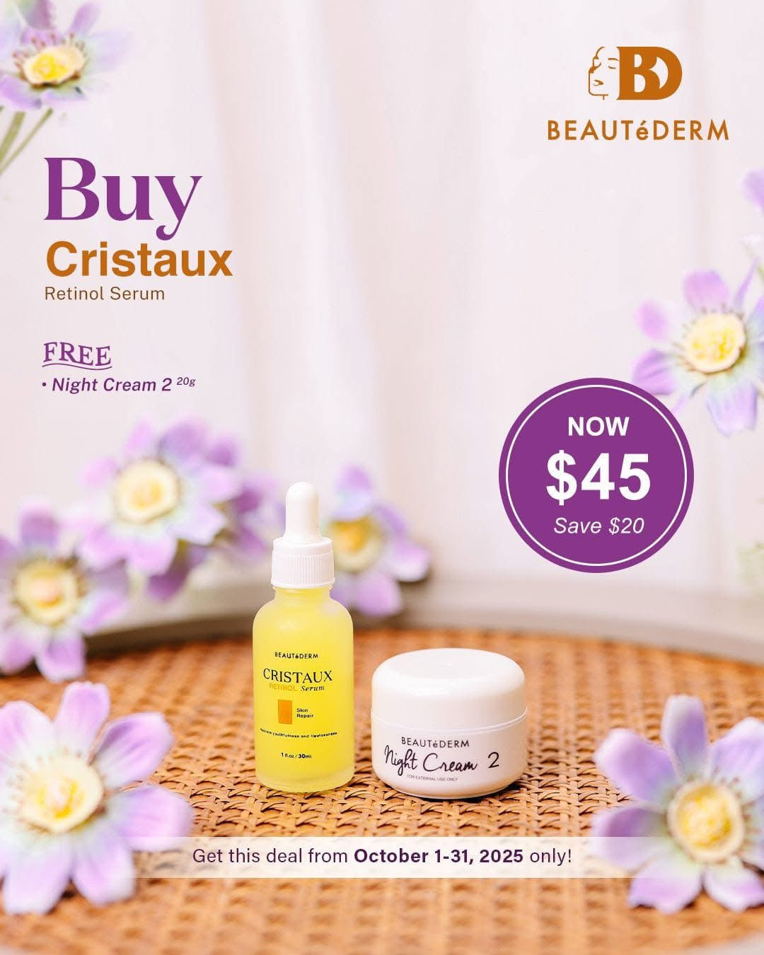 SALE! Cristaux Retinol Serum