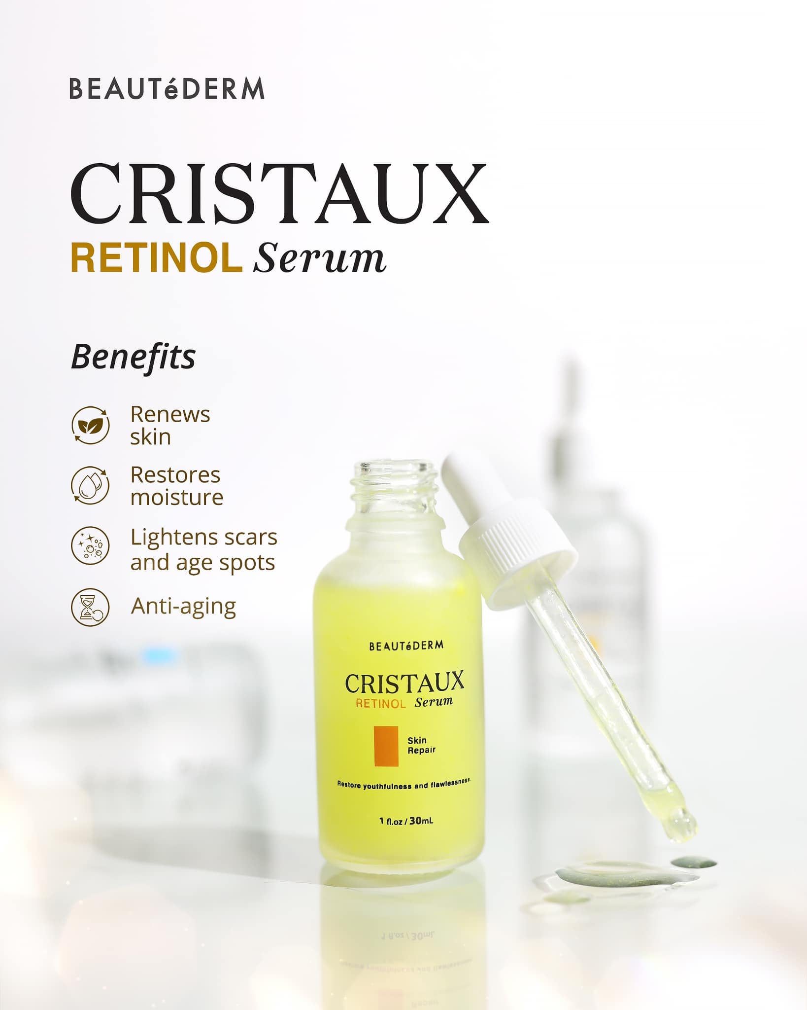 Cristaux Retinol Serum 30ml (Skin Repair)