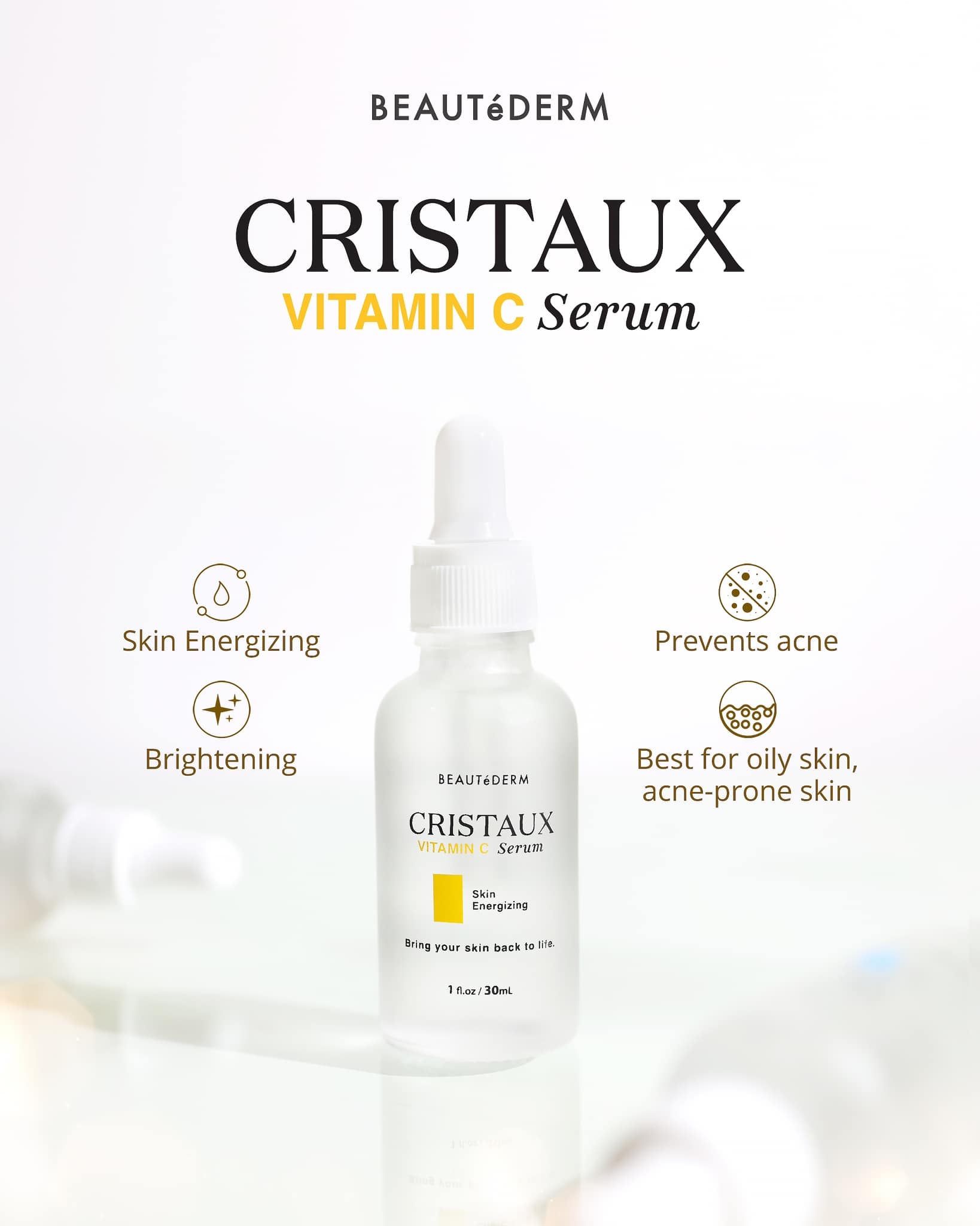 Cristaux Vitamin C Serum 30ml (Skin Energizing)