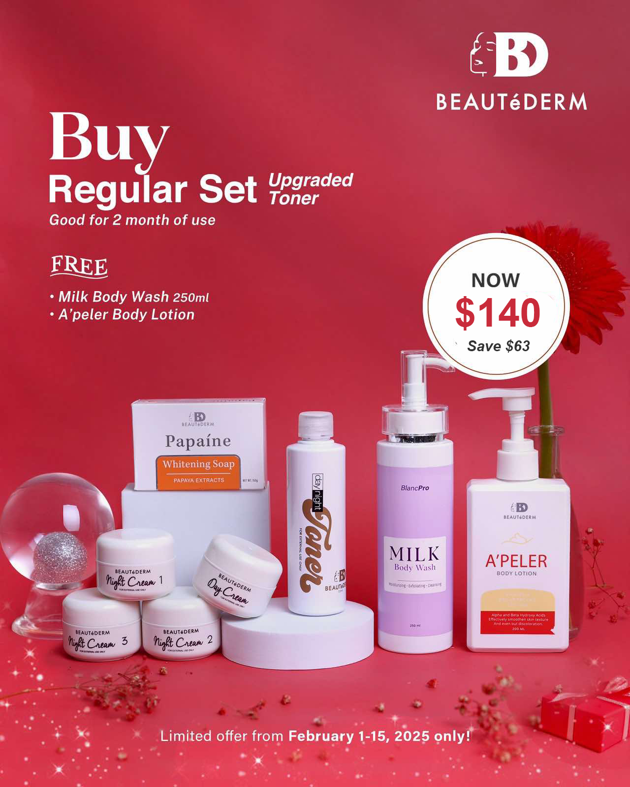 SALE! Beaute Regular Set Upgraded Toner 120ml