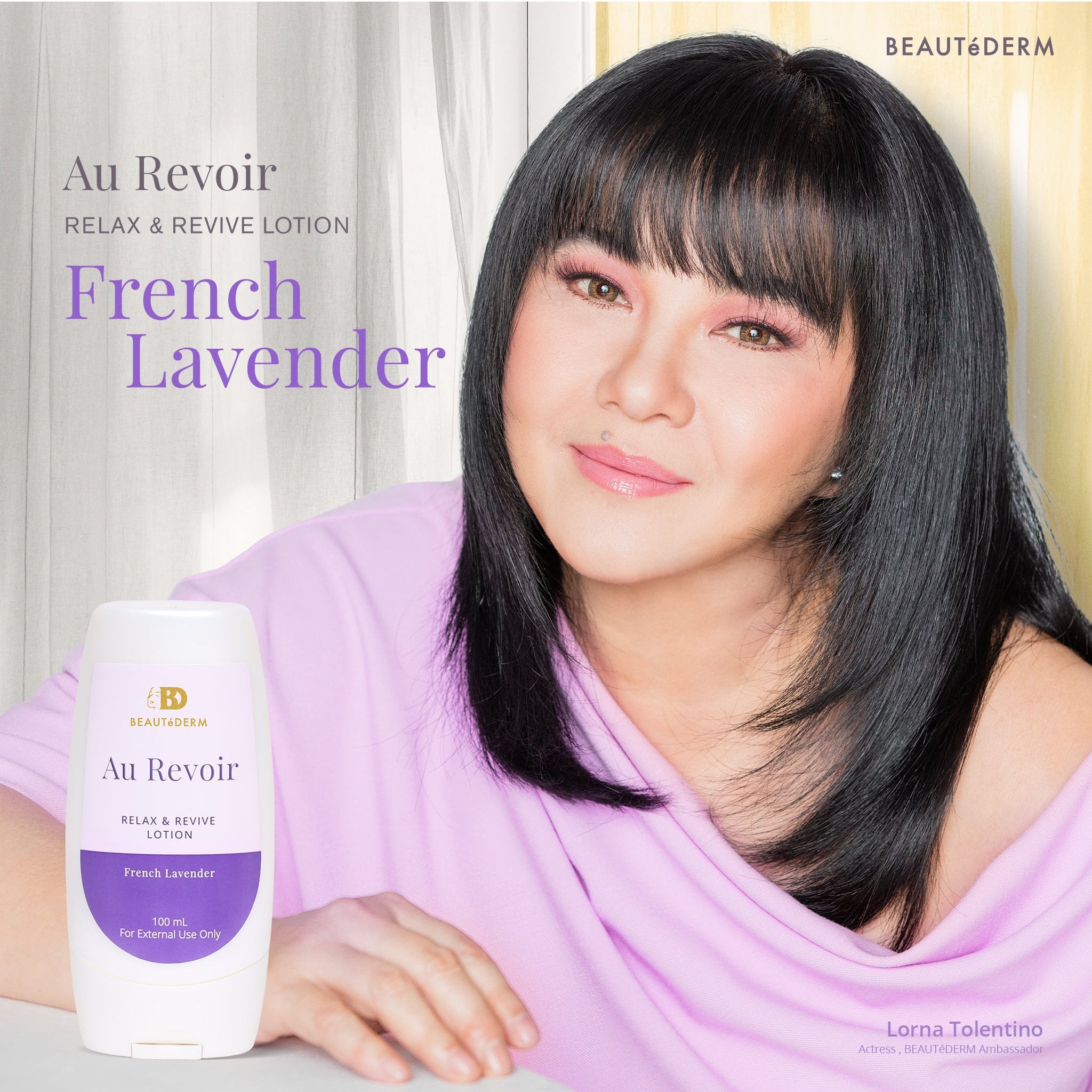 Beautederm Au Revoir Relax & Revive Lotion, French Lavender, with Lorna Tolentino