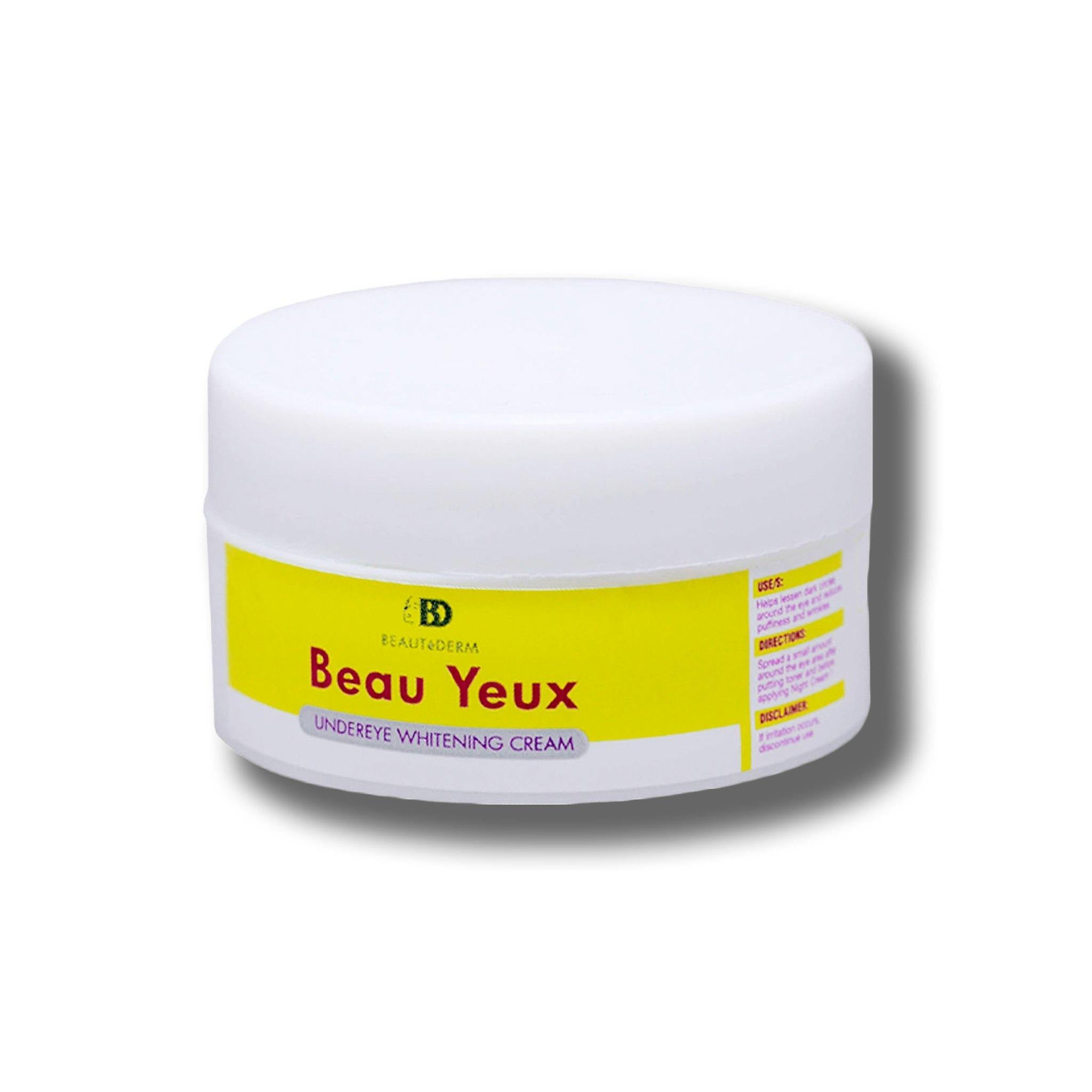 Beautederm Beau Yeux, Undereye Whitening Cream, 10g