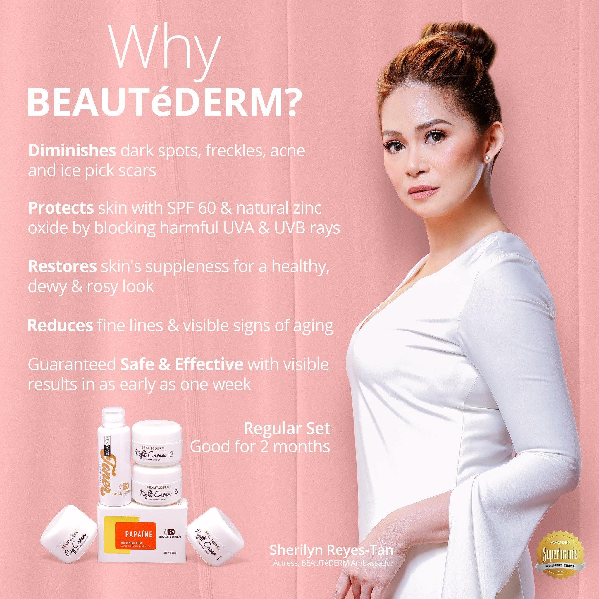 Beaute Regular Set, Good for 2 months, by Beautederm, with Sherilyn Reyes-Tan (Beautederm Ambassador)