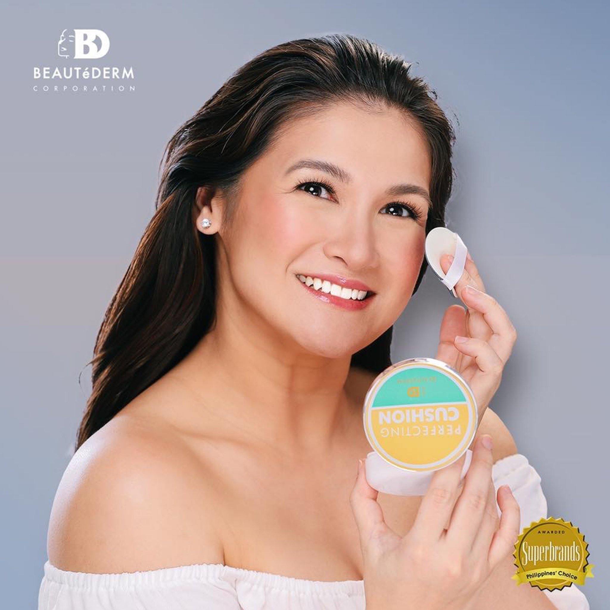 Perfecting Cushion, Light Beige, by Beautederm, with Camille Prats (Beautederm Ambassador)