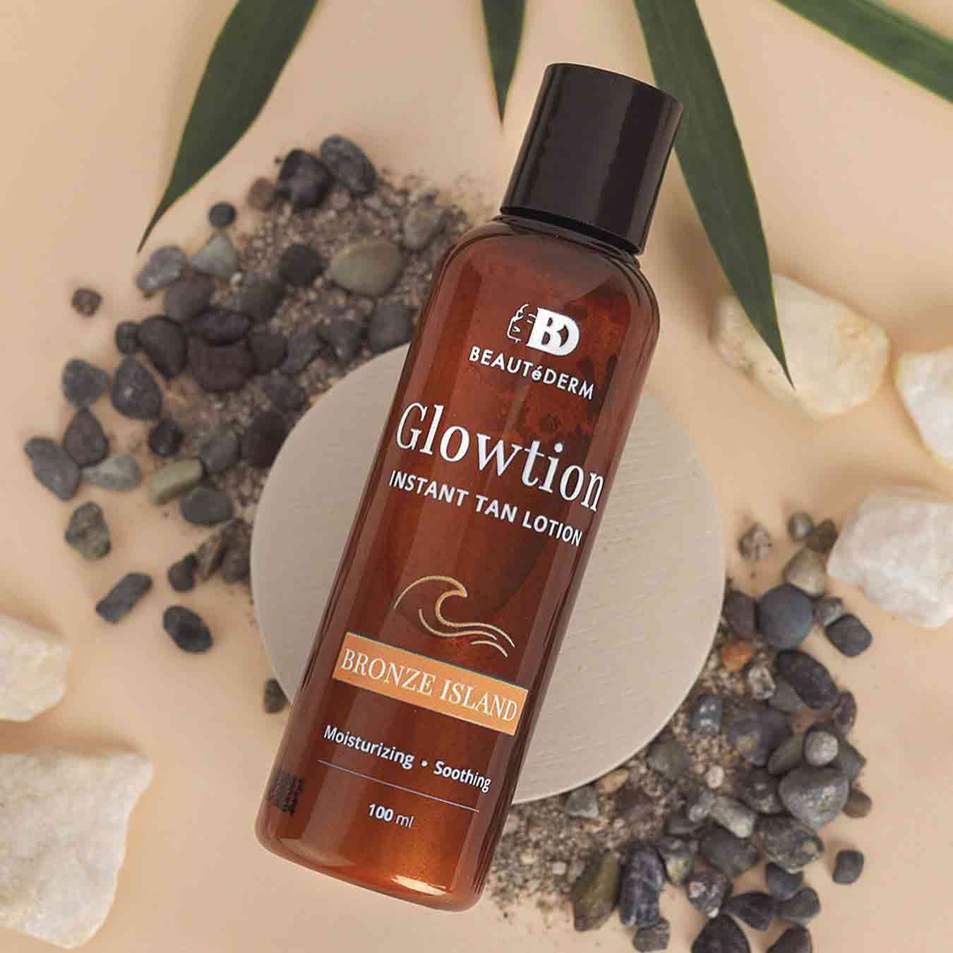 Beautederm Glowtion, Instant Tan Lotion, Bronze Island, Moisturizing & Soothing