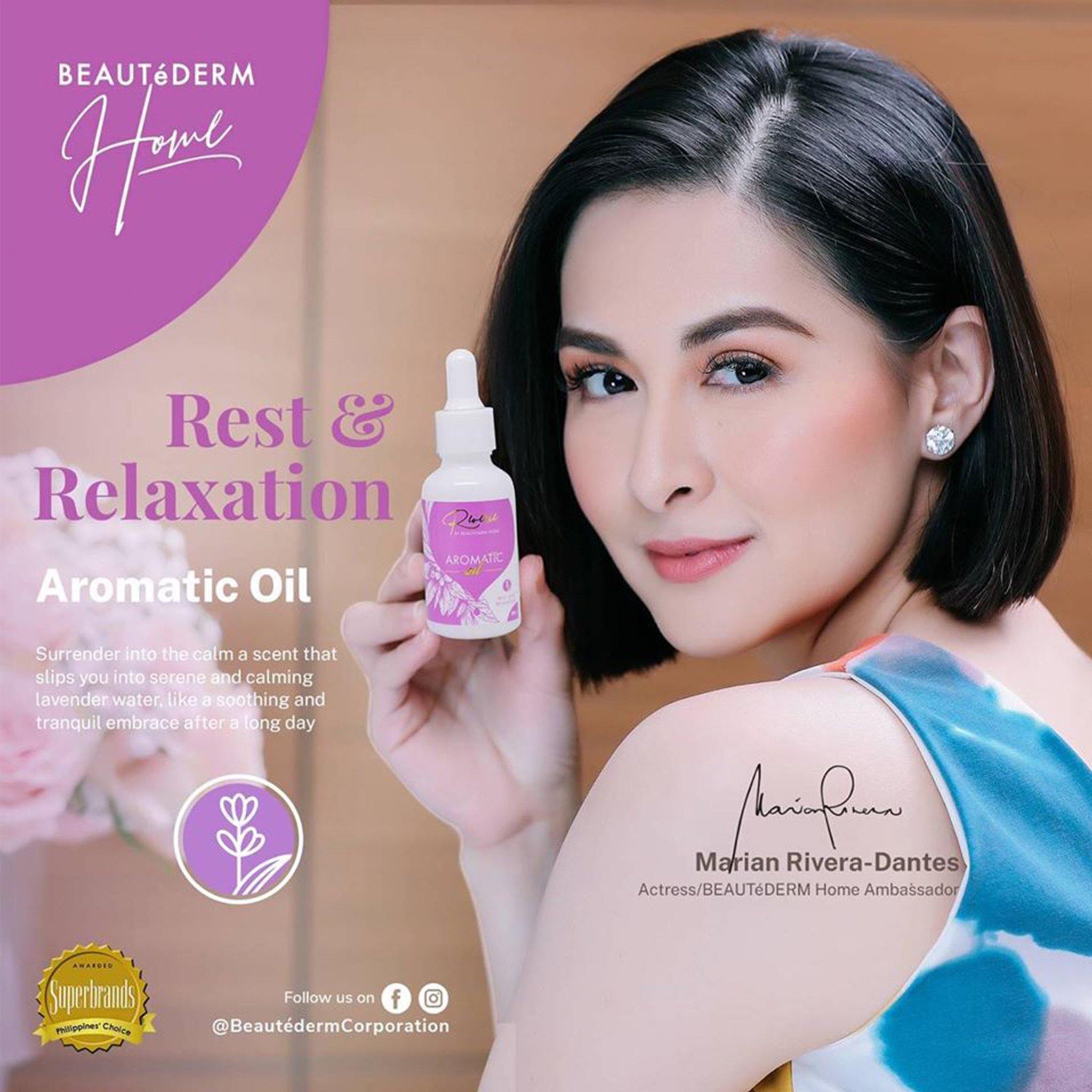 Aromatic Oil, Rest & Relaxation (Lavender Scent), 30ml, Reverie by Beautederm Home, with Marian Rivera-Dantes (Beautederm Home Ambassador)