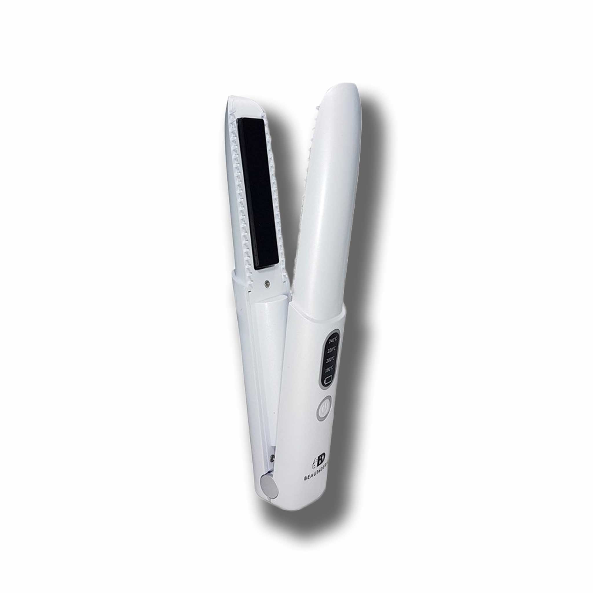 Beautederm Wireless Hair Straightener, White